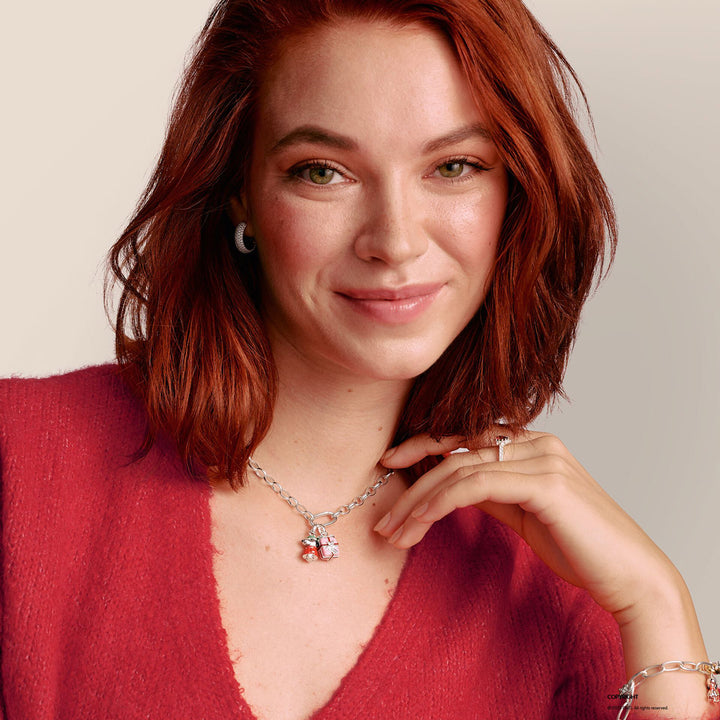 Thomas Sabo Charm-Anhänger Geschenk Pink Connect Silber - CC1321-007-9