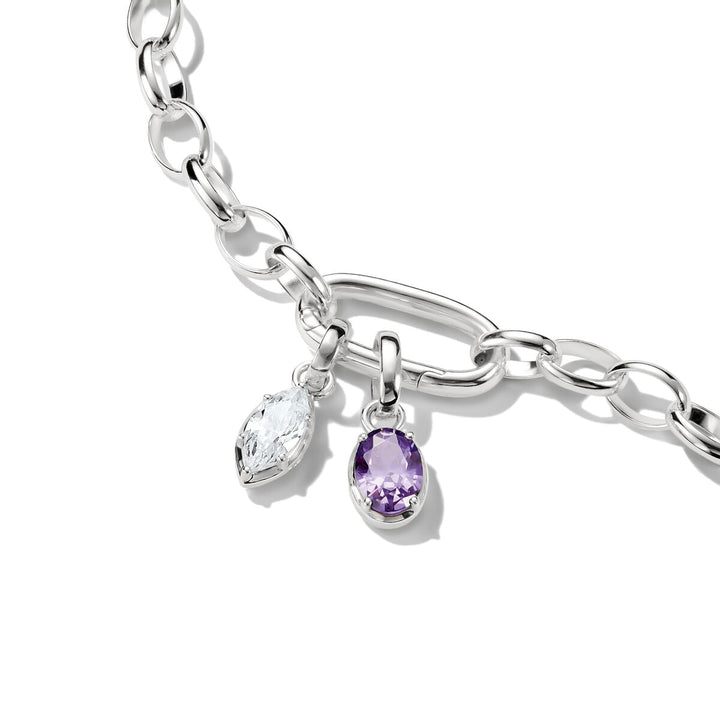 Thomas Sabo Charm-Anhänger Geburtsstein April Connect Silber - CC1332-051-14