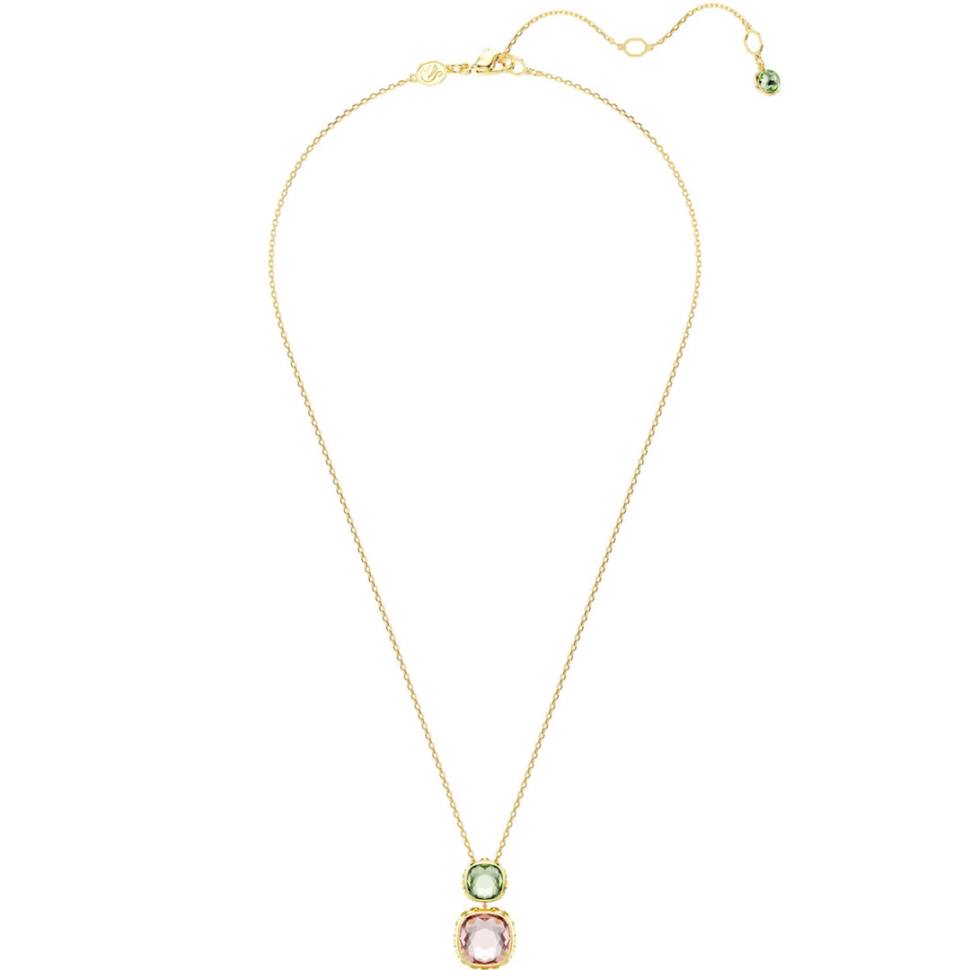 Swarovski Chroma Halskette Kissenschliff Mehrfarbig Goldlegierungsschicht - 5692496