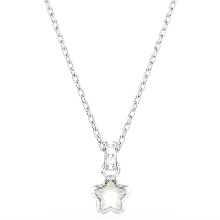 Swarovski Chroma Halskette Verschiedene Schliffe Stern Weiss Rhodiniert - 5759678