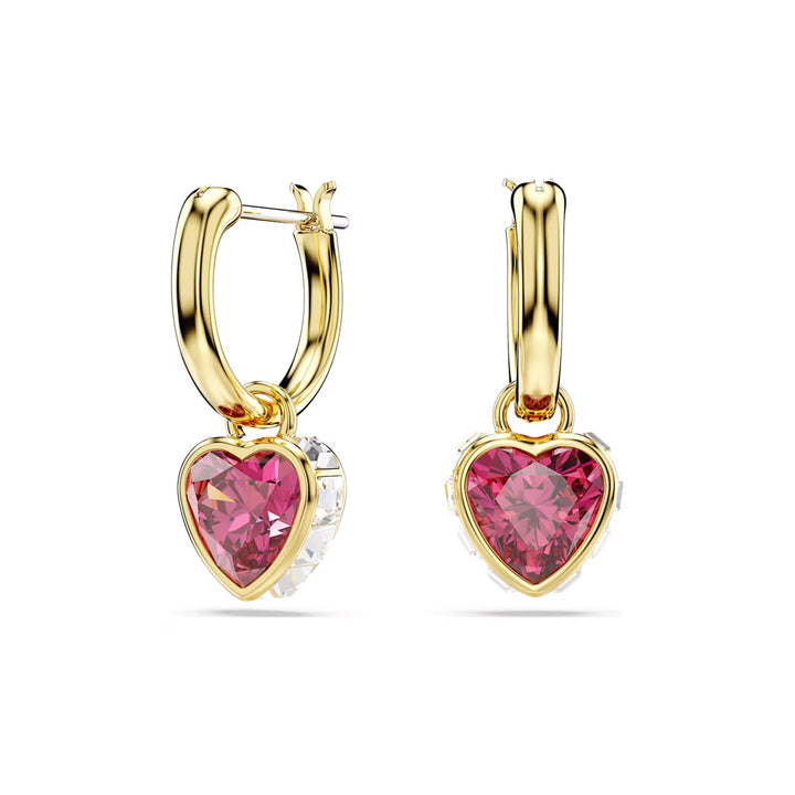 Swarovski Stilla Drop Ohrhänger Herz Rot Gold - 5684760