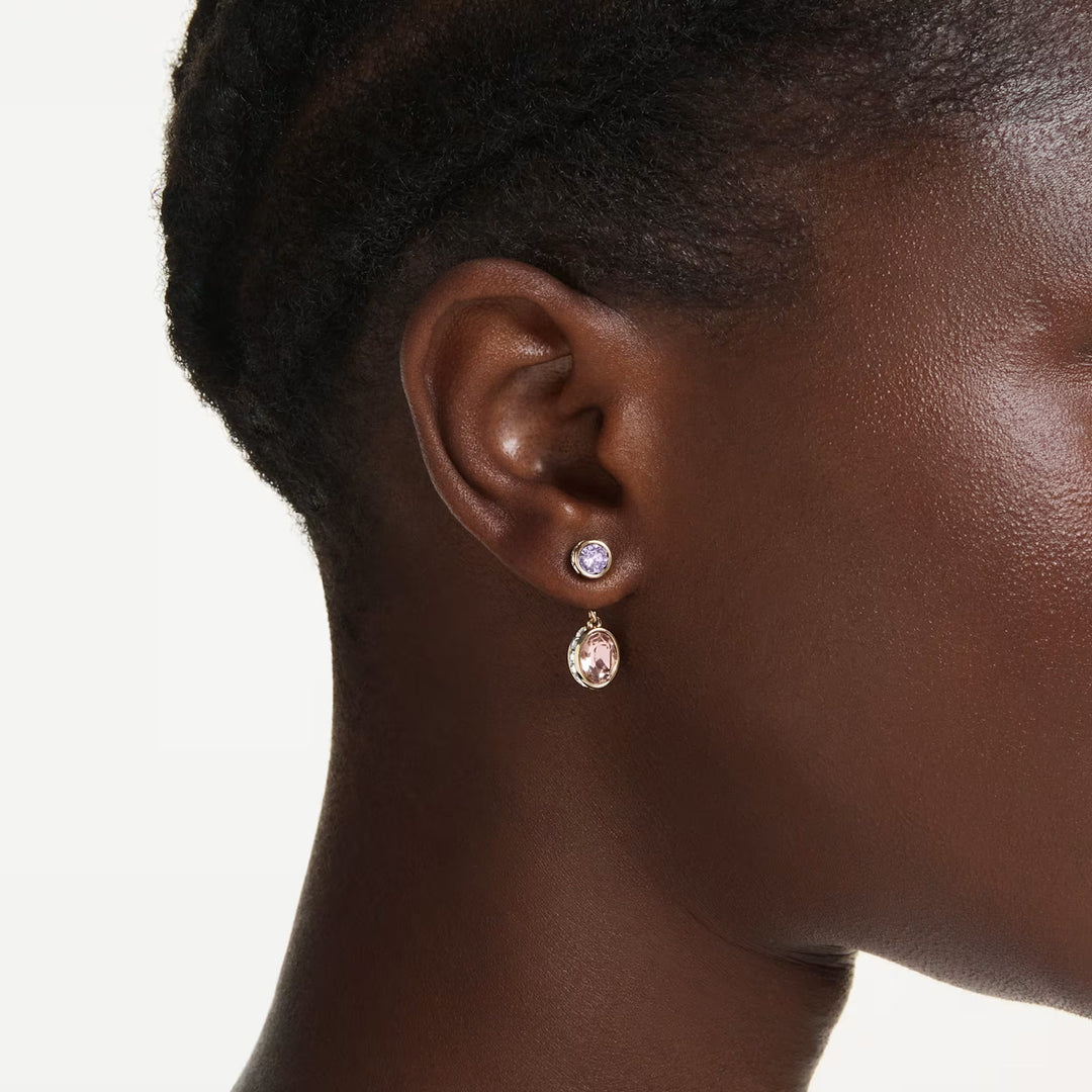Swarovski Chroma Drop Ohrhänger Verschiedene Schliffe Mehrfarbig Goldlegierungsschicht - 5738478