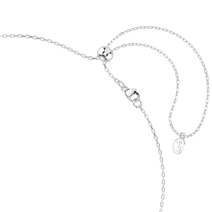 Swarovski Chroma Halskette Verschiedene Schliffe Stern Weiss Rhodiniert - 5754183