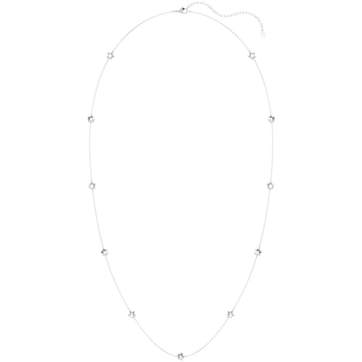 Swarovski Chroma lange Halskette Stern Weiss Rhodiniert - 5754181