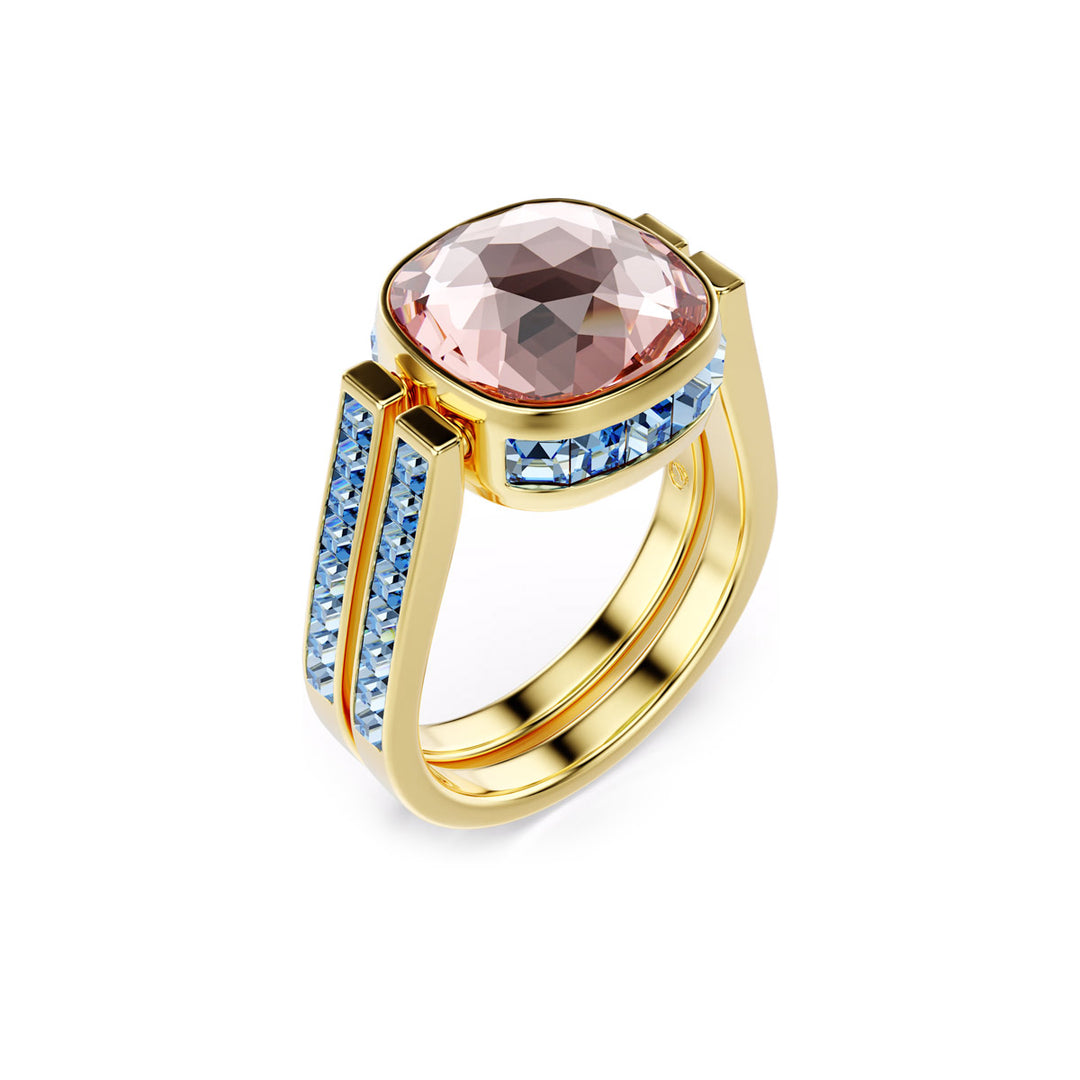 Swarovski Chroma Ring Kissenschliff Mehrfarbig Goldlegierungsschicht
