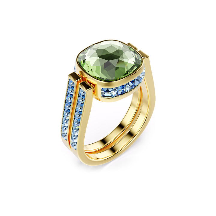 Swarovski Chroma Ring Kissenschliff Mehrfarbig Goldlegierungsschicht