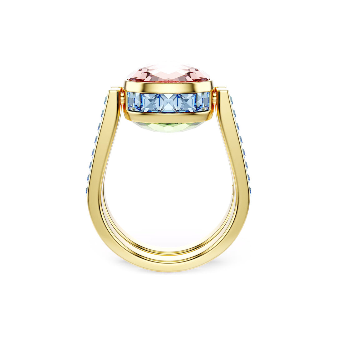 Swarovski Chroma Ring Kissenschliff Mehrfarbig Goldlegierungsschicht