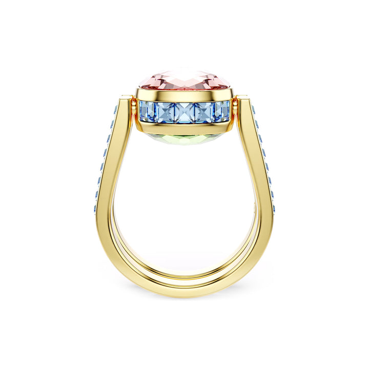 Swarovski Chroma Ring Kissenschliff Mehrfarbig Goldlegierungsschicht