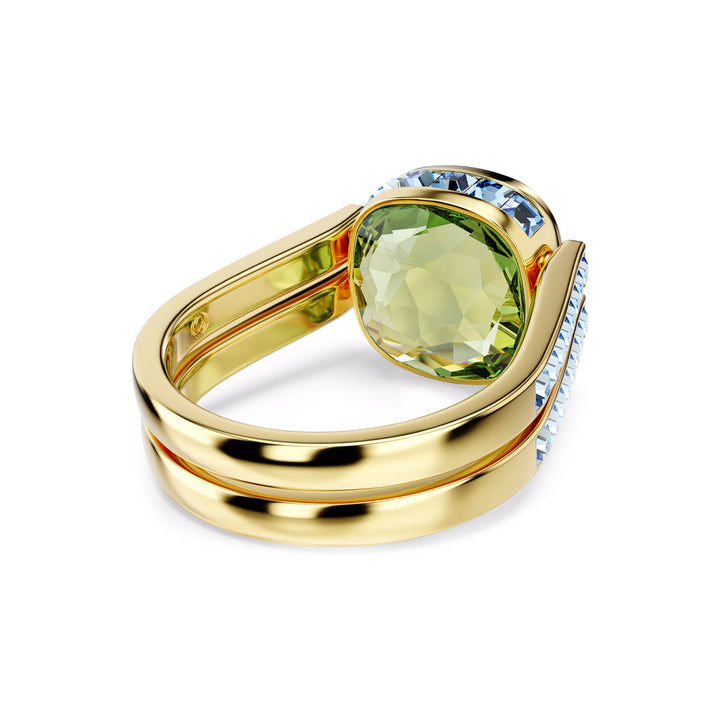 Swarovski Chroma Ring Kissenschliff Mehrfarbig Goldlegierungsschicht