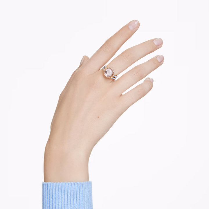 Swarovski Chroma Ring Kissenschliff Mehrfarbig Goldlegierungsschicht