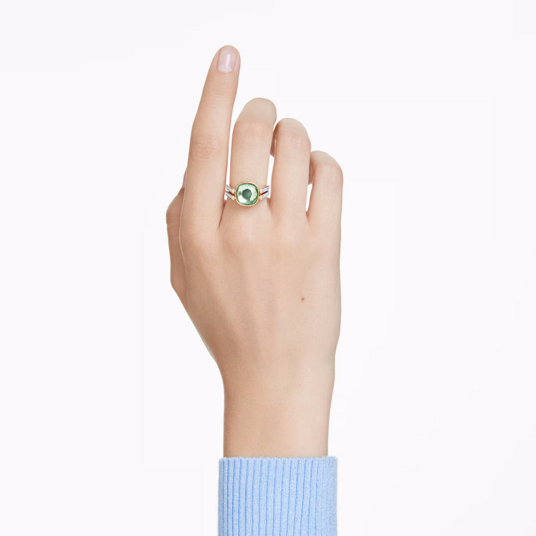 Swarovski Chroma Ring Kissenschliff Mehrfarbig Goldlegierungsschicht
