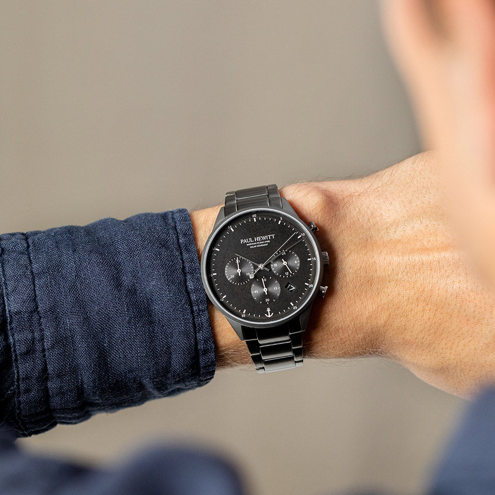 Paul Hewitt Chrono Gun Metal Schwarz - PH-W-0297