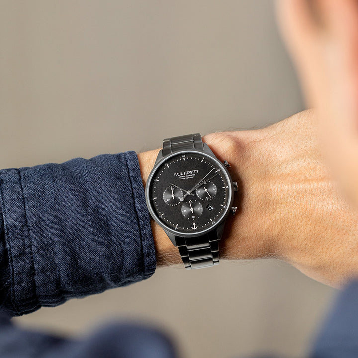 Paul Hewitt Chrono Gun Metal Schwarz - PH-W-0297