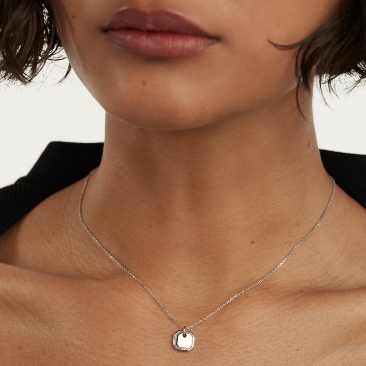 P D Paola Octet Silver Halskette - CO02-435-U