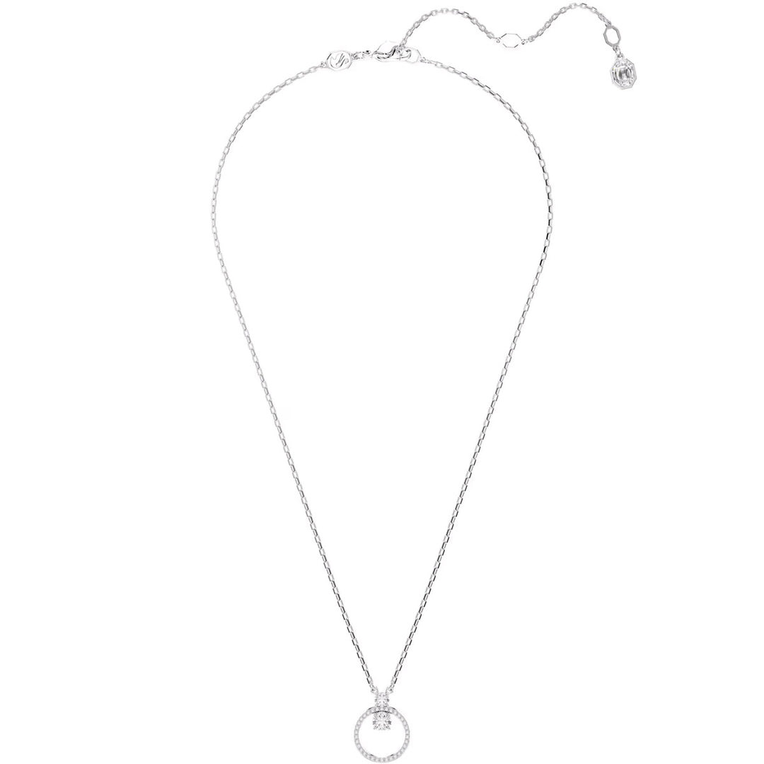 Swarovski Constella Halskette Rundschliff Weiss Rhodiniert - 5692261
