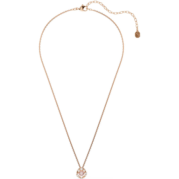 Swarovski Constella Halskette Rundschliff Dancing Stone Rosa Roségold Legierungsschicht - 5744244