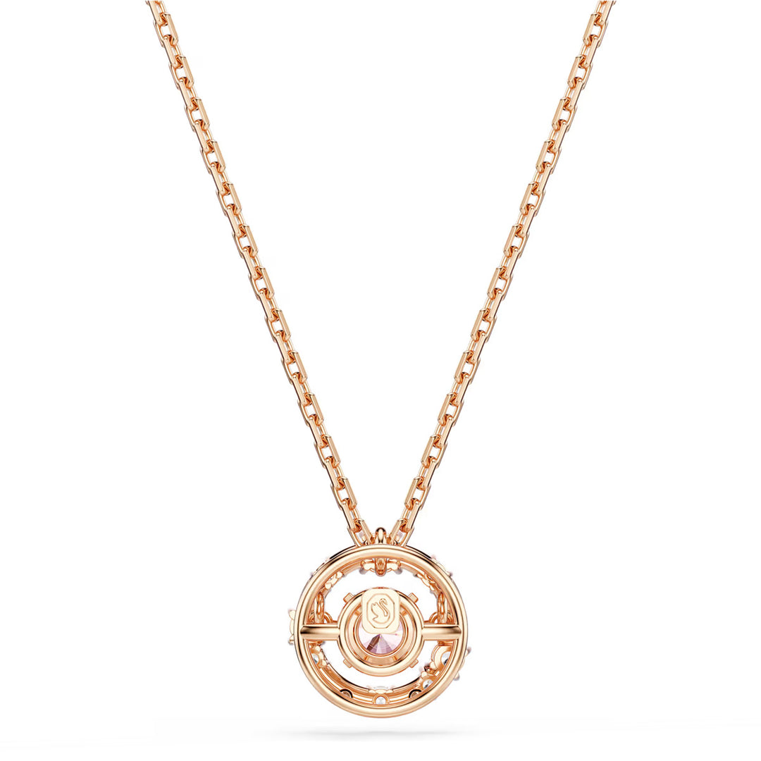 Swarovski Constella Halskette Rundschliff Dancing Stone Rosa Roségold Legierungsschicht - 5744244