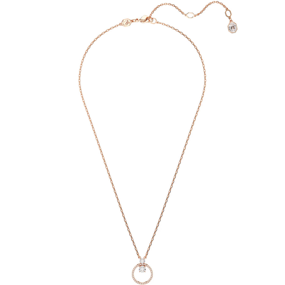 Swarovski Constella Halskette Rundschliff Weiss Roségold Legierungsschicht - 5692266