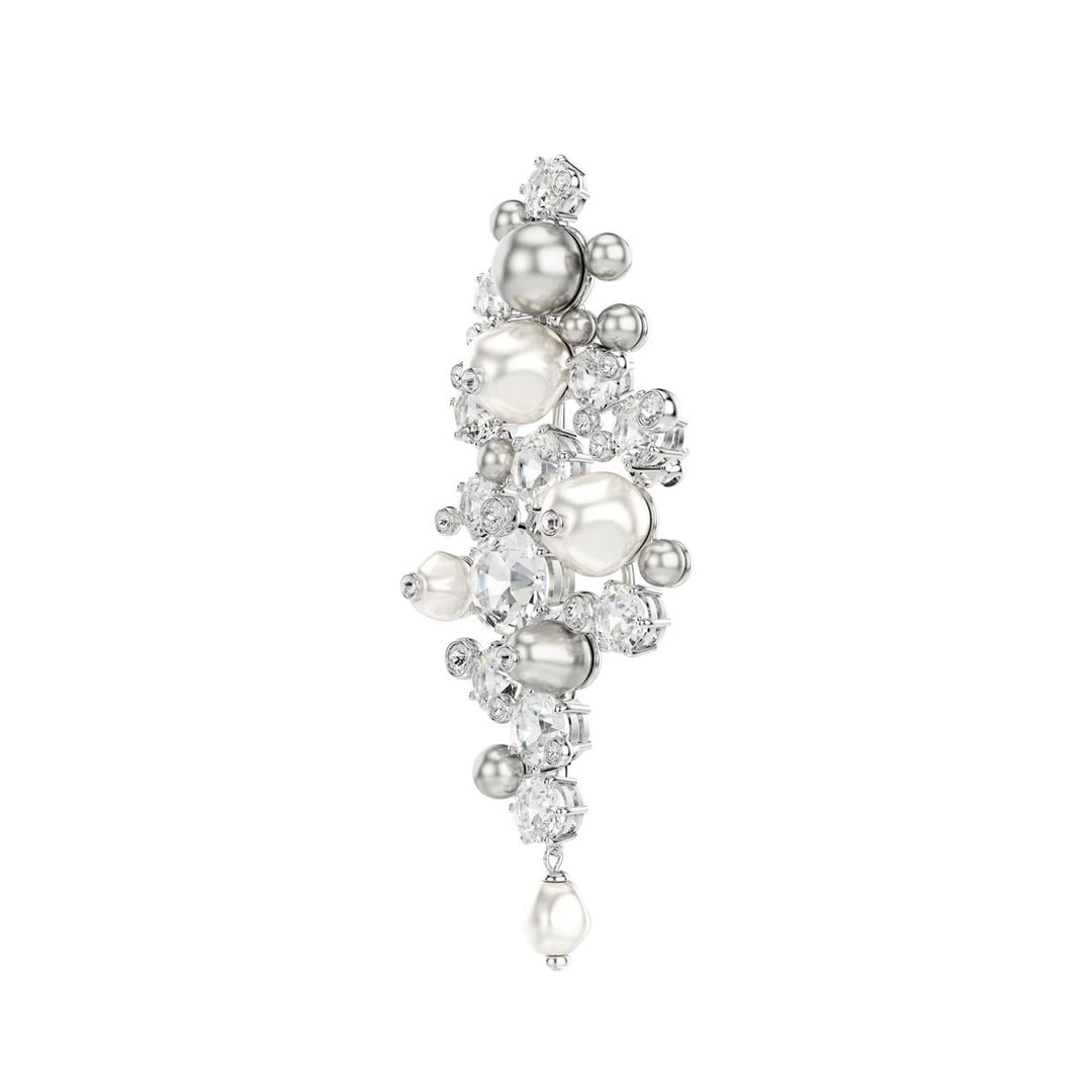 Swarovski Constella Brosche Kristallperle Rundschliff Weiss Rhodiniert - 5722516