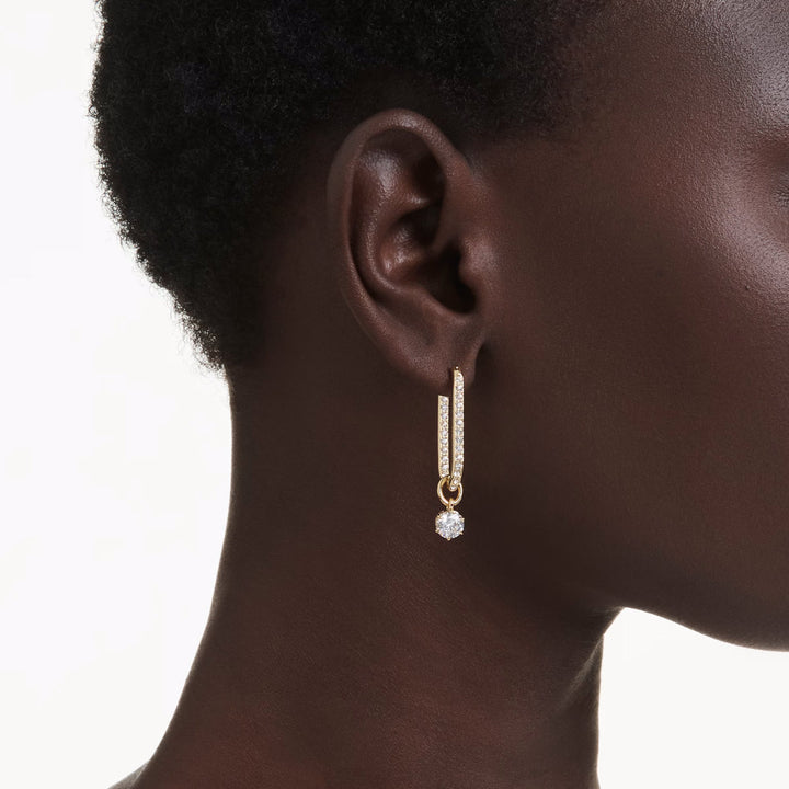 Swarovski Constella Drop Ohrhänger Rundschliff Weiss Goldlegierungsschicht - 5728587