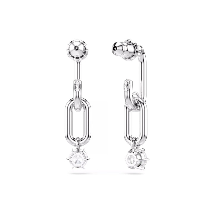 Swarovski Constella Drop Ohrhänger Rundschliff Weiss Rhodiniert - 5728584