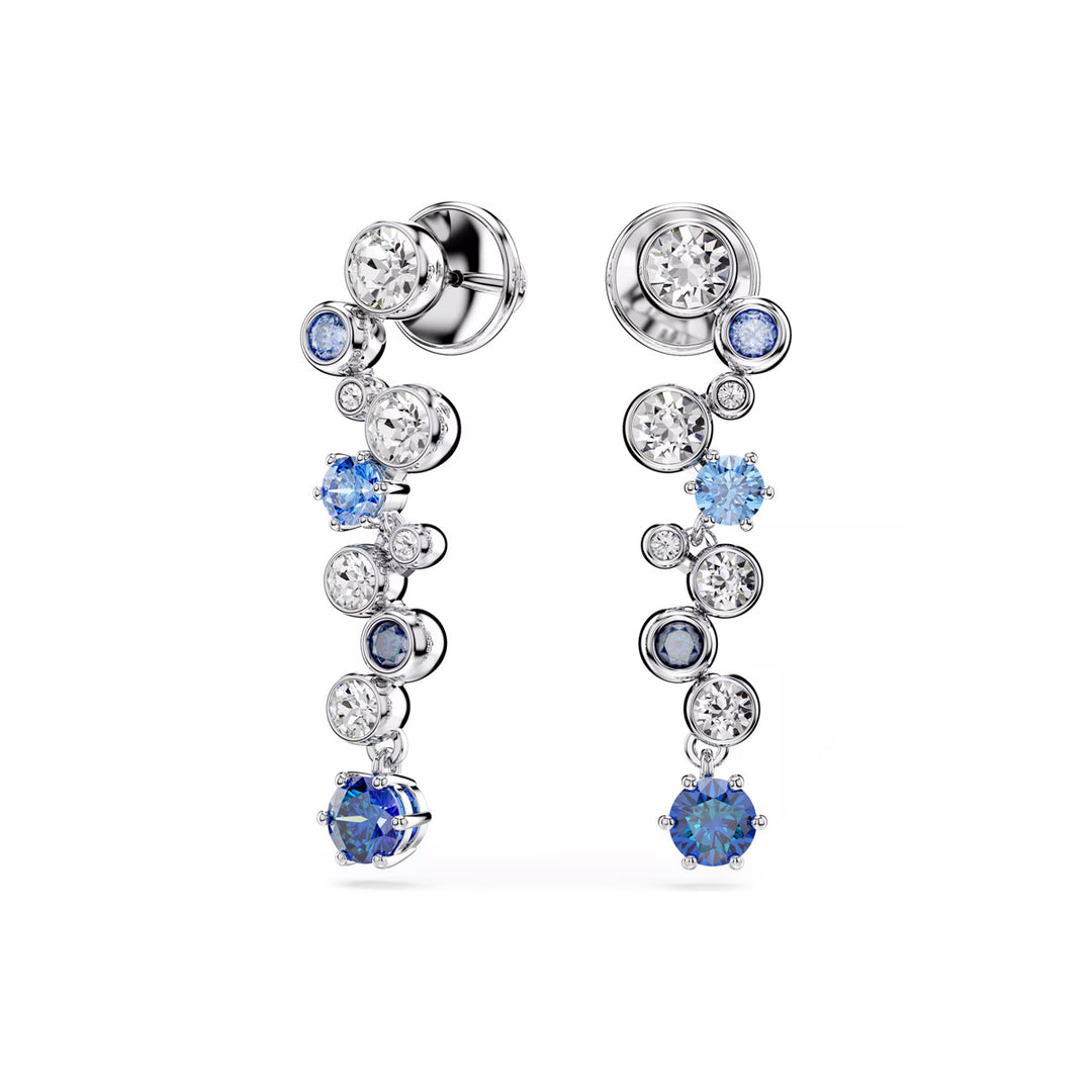 Swarovski Constella Drop Ohrhänger Verschiedene Schliffe Blau Rhodiniert - 5732775