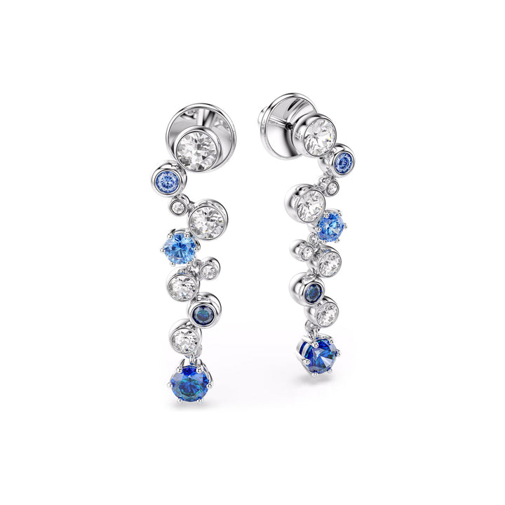 Swarovski Constella Drop Ohrhänger Verschiedene Schliffe Blau Rhodiniert - 5732775