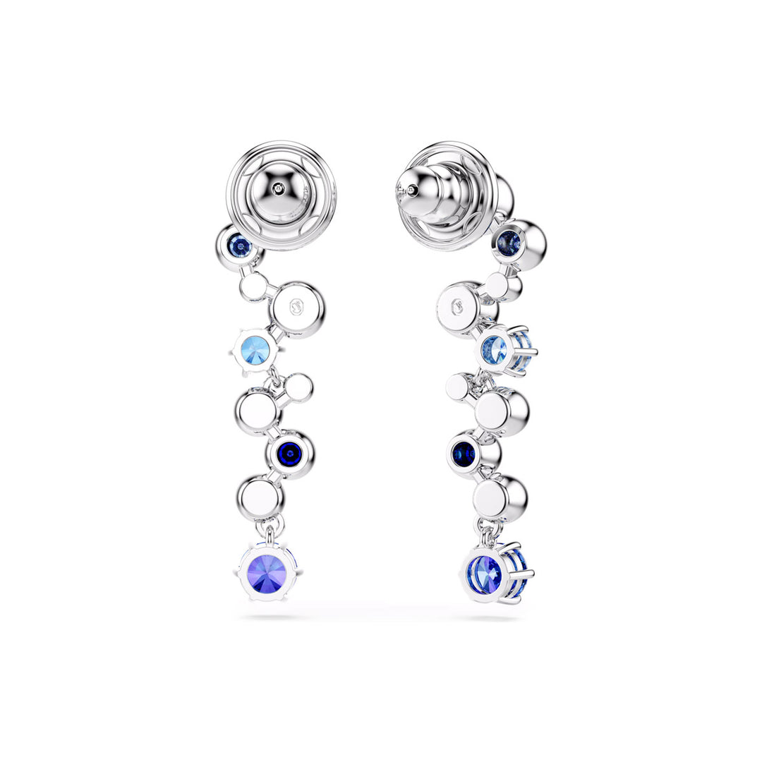 Swarovski Constella Drop Ohrhänger Verschiedene Schliffe Blau Rhodiniert - 5732775