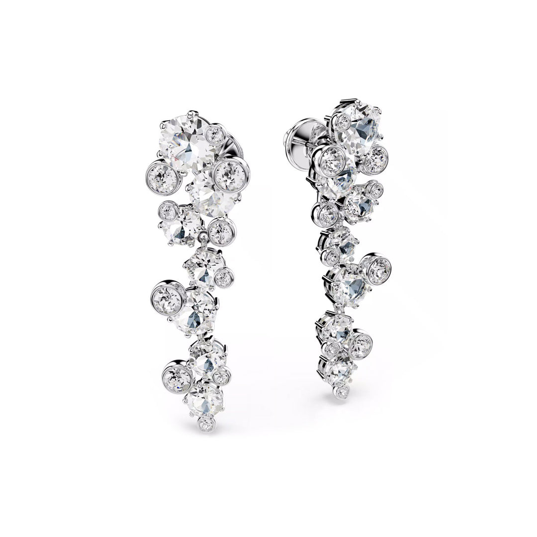 Swarovski Constella Drop Ohrhänger Verschiedene Schliffe Weiss Rhodiniert - 5732252