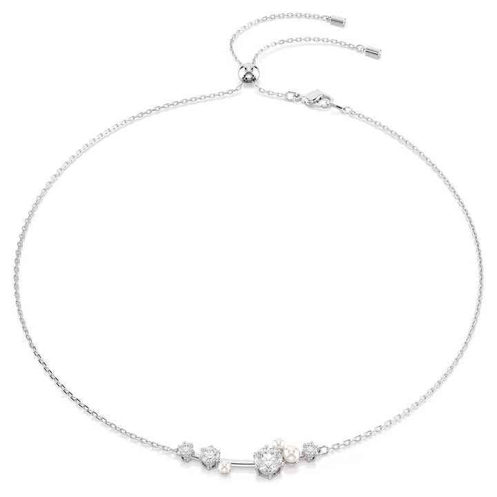Swarovski Collier Constella Crystal Pearl Tailles rondes Blanc Métal rhodié - 5705626