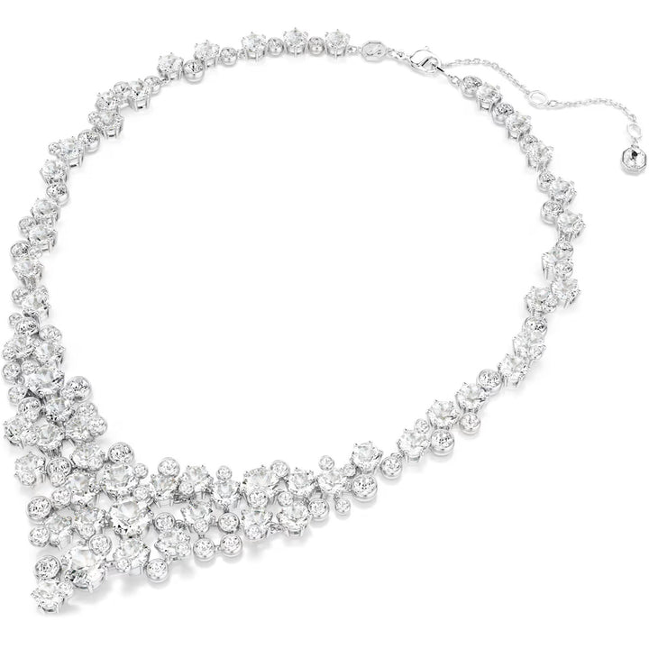 Swarovski Constella Halskette Verschiedene Schliffe Schliesse Weiss Rhodiniert - 5732249
