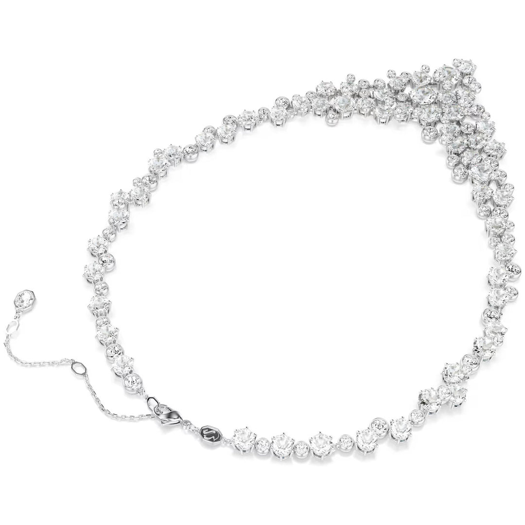 Swarovski Constella Halskette Verschiedene Schliffe Schliesse Weiss Rhodiniert - 5732249