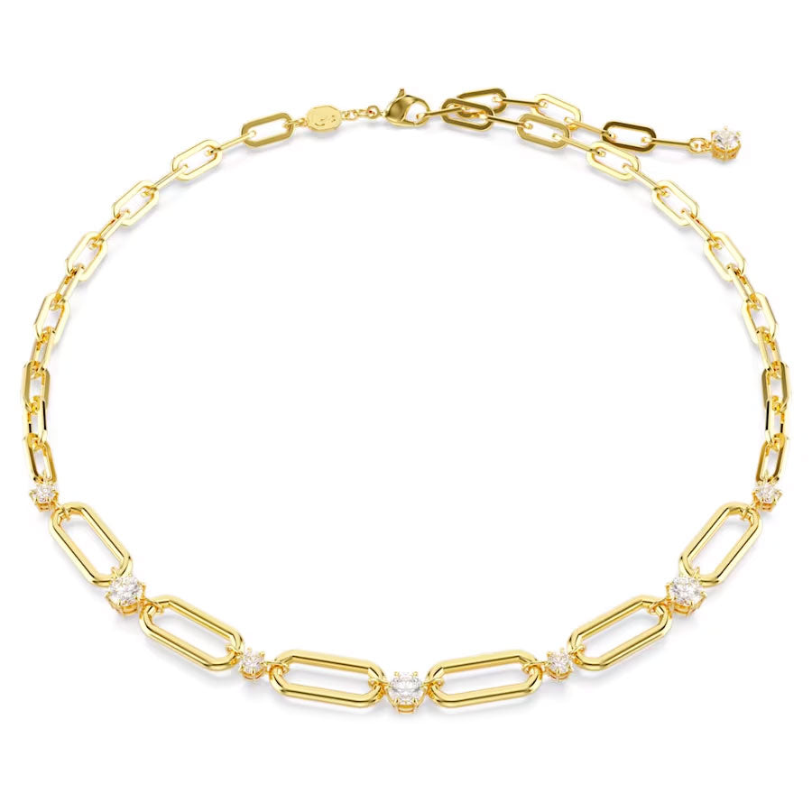 Swarovski Dextera Halskette Weiss Gold - 5683354