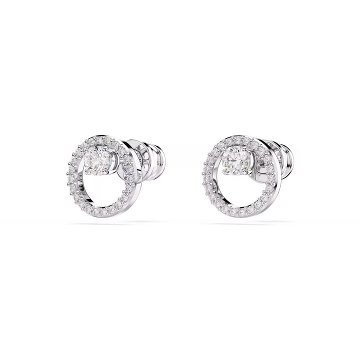 Swarovski Constella Ohrstecker Rundschliff Weiss Rhodiniert - 5692262