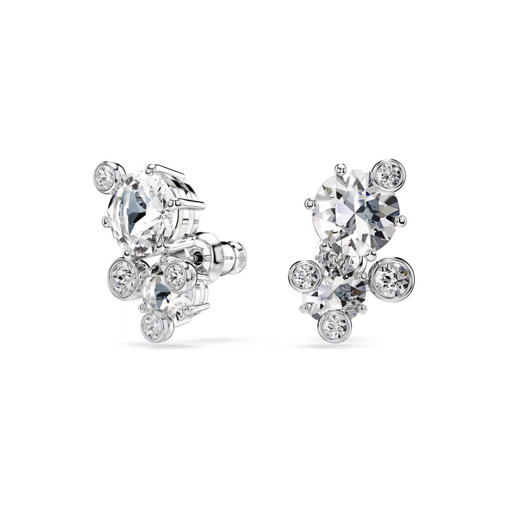 Swarovski Constella Ohrstecker Rundschliff Weiss Rhodiniert - 5732253