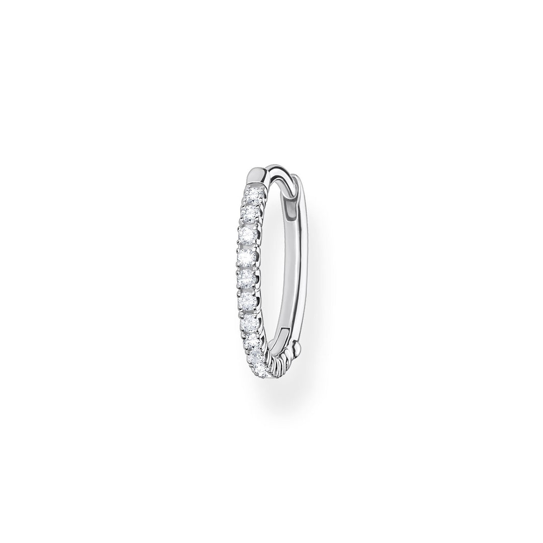 Thomas Sabo Einzel Creole Weisse Steine Silber - CR657-051-14