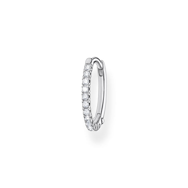 Thomas Sabo Einzel Creole Weisse Steine Silber - CR657-051-14
