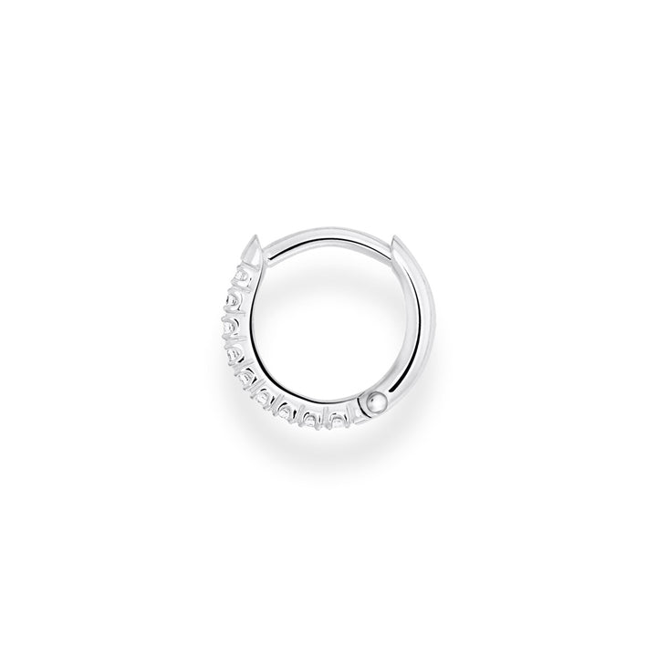 Thomas Sabo Einzel Creole Weisse Steine Silber - CR658-051-14