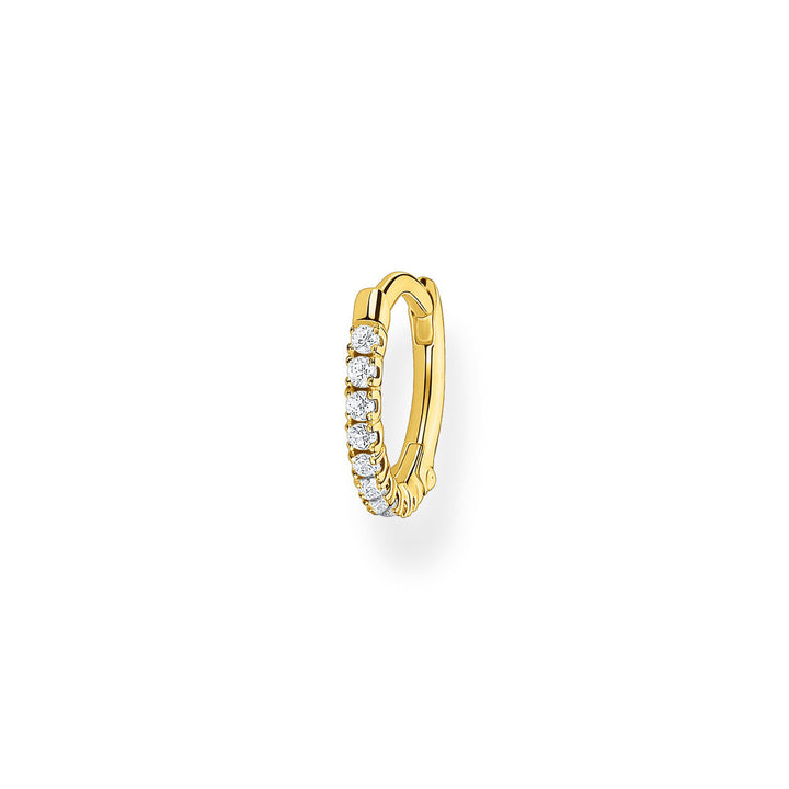 Thomas Sabo Einzel Creole Weisse Steine Gold - CR658-414-14