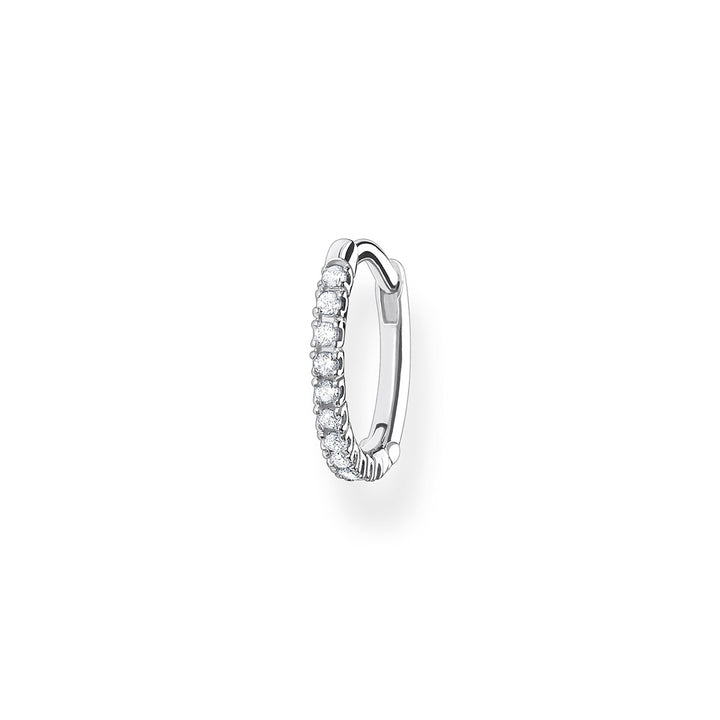 Thomas Sabo Einzel Creole Weisse Steine Silber - CR659-051-14