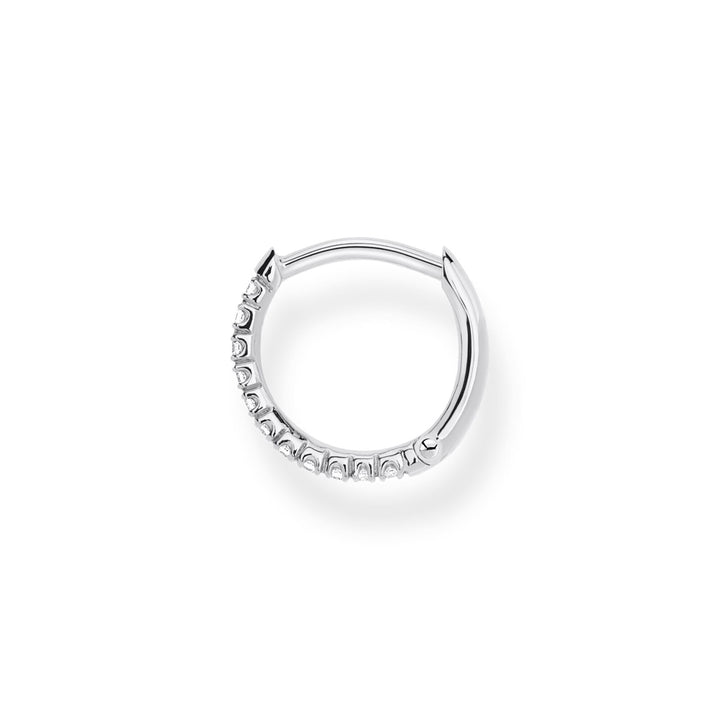 Thomas Sabo Einzel Creole Weisse Steine Silber - CR659-051-14
