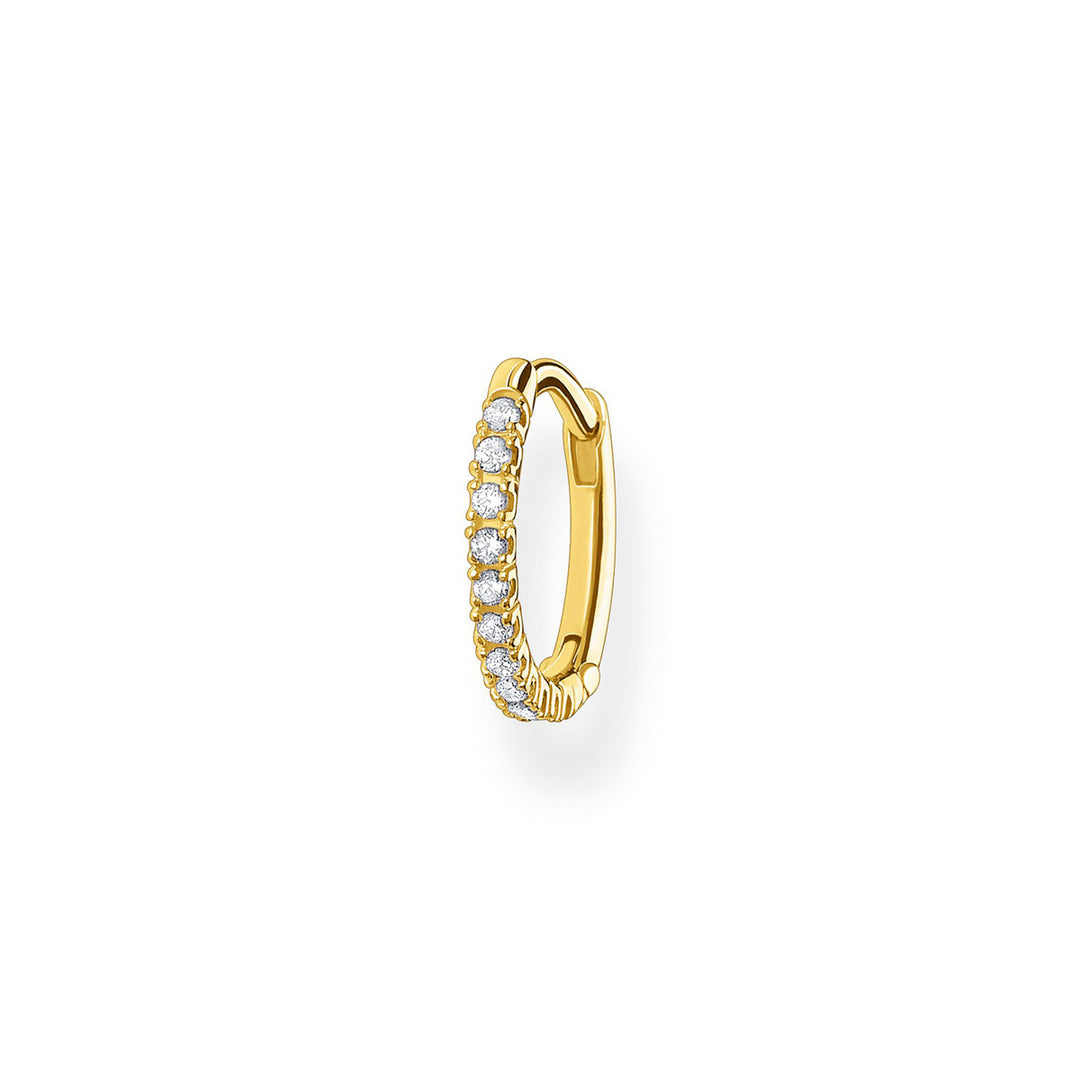 Thomas Sabo Einzel Creole Weisse Steine Gold - CR659-414-14