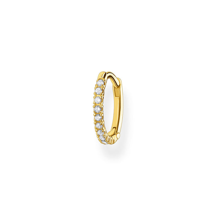 Thomas Sabo Einzel Creole Weisse Steine Gold - CR659-414-14