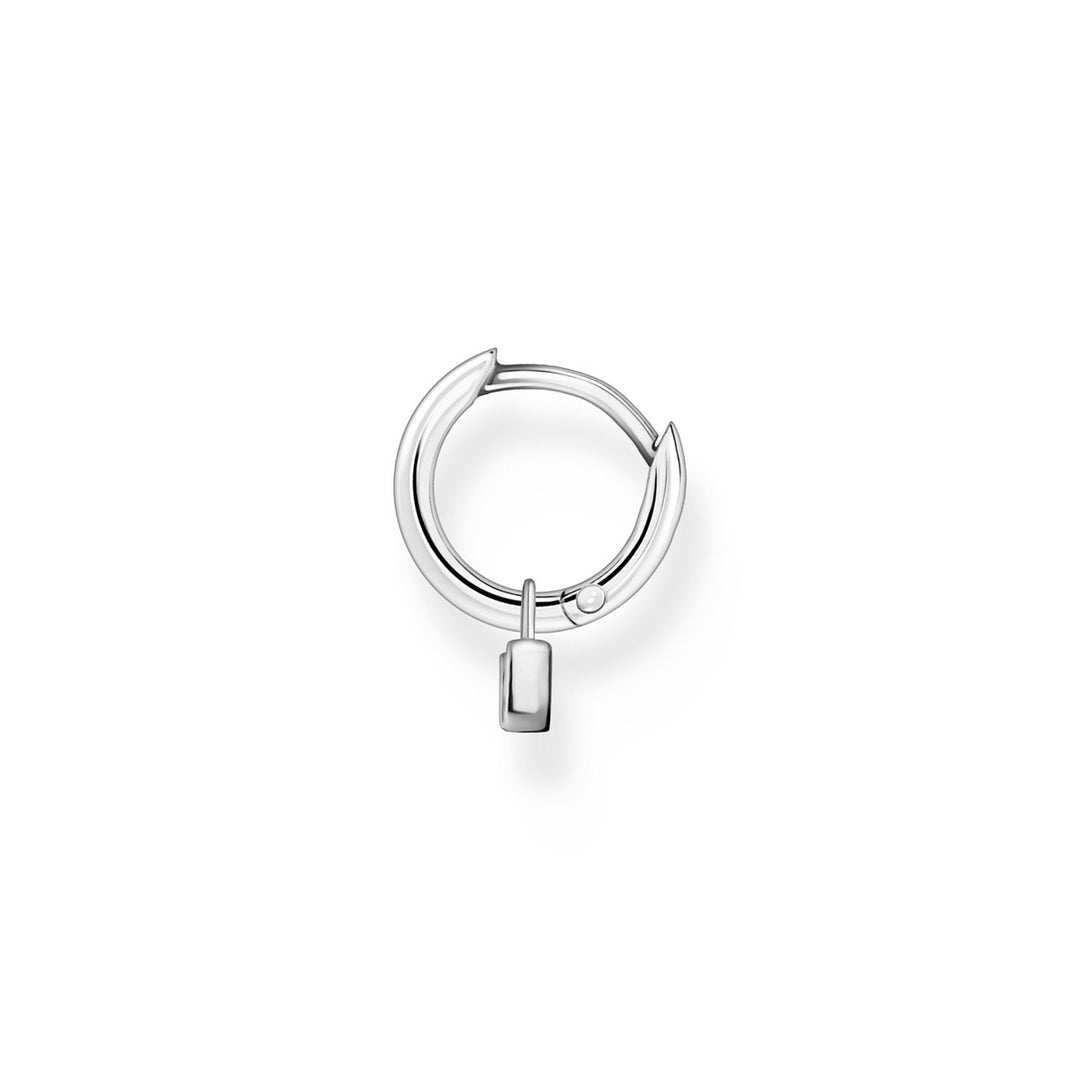 Thomas Sabo Einzel Creole mit Schloss Anhänger Silber - CR700-051-14