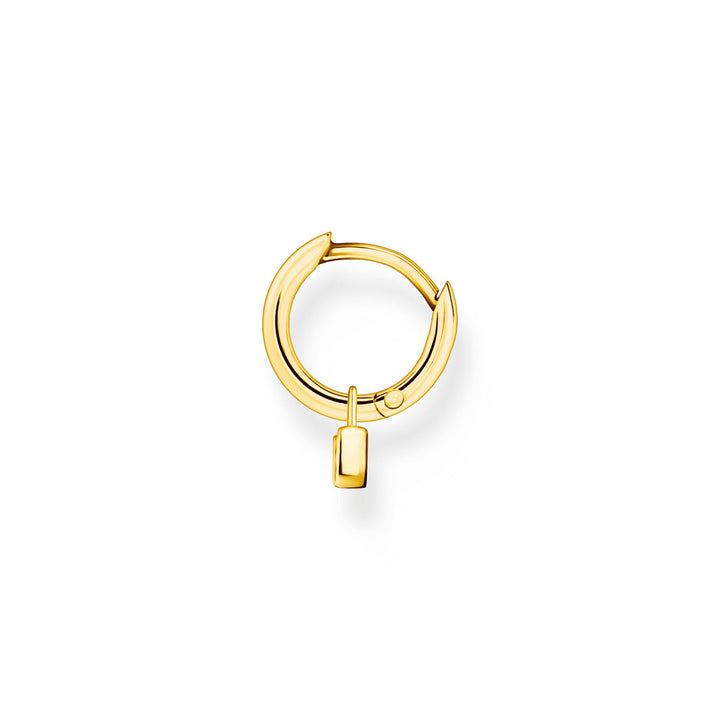 Thomas Sabo Einzel Creole mit Schloss Anhänger Gold - CR700-414-14