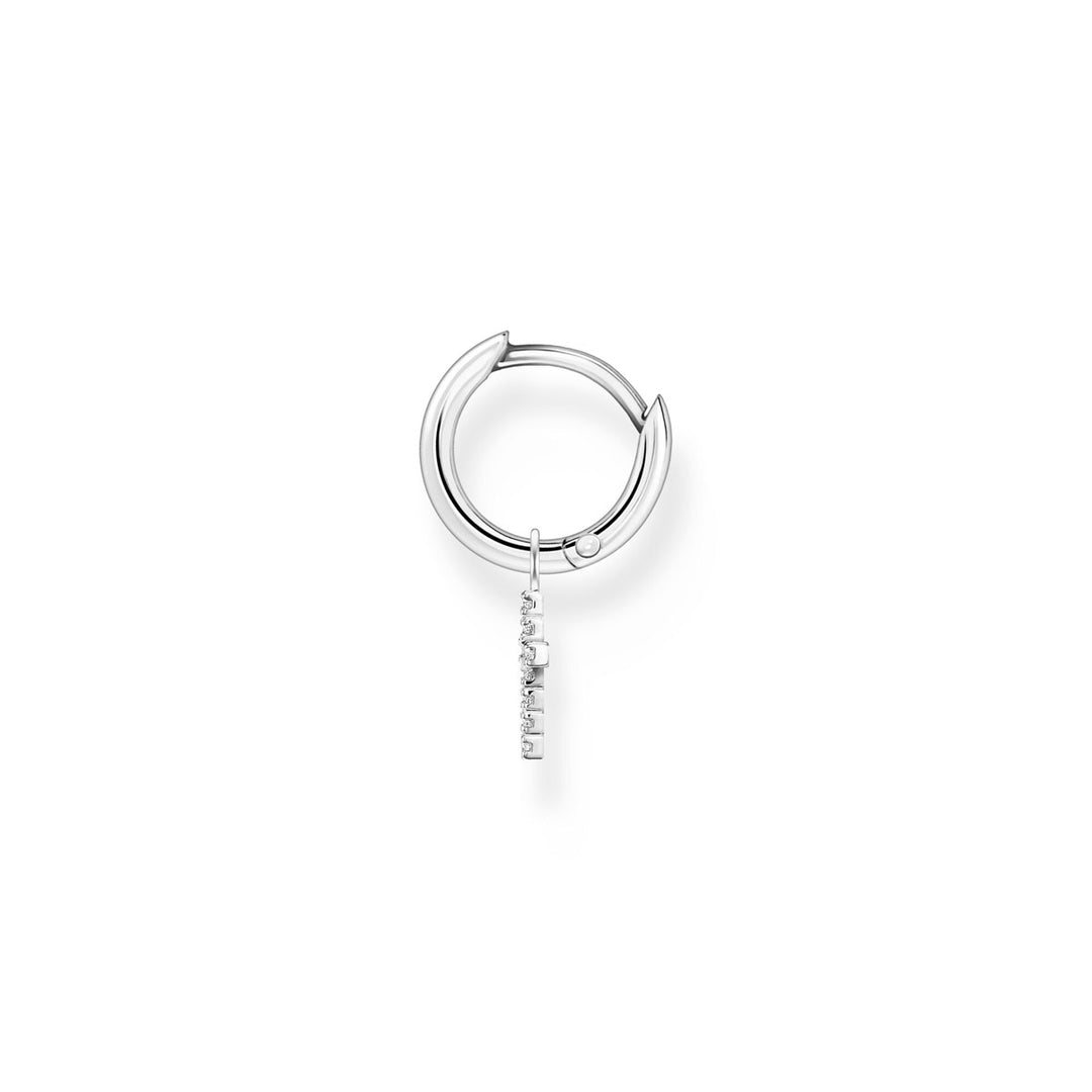 Thomas Sabo Einzel Creole mit Kreuz Anhänger Silber - CR709-051-14