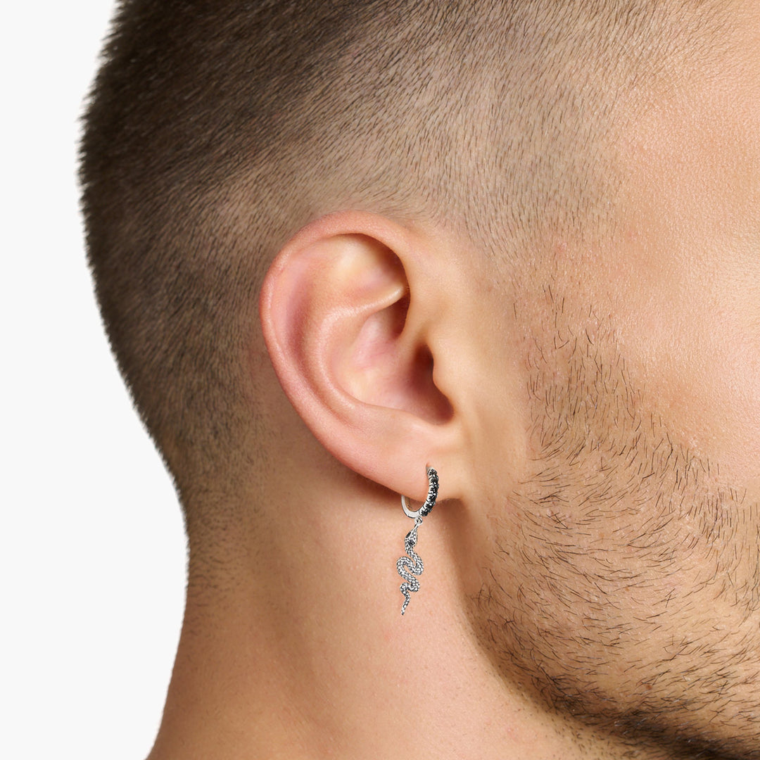Thomas Sabo Creolen Geschwärzt Schlange und Schwert - CR713-643-11