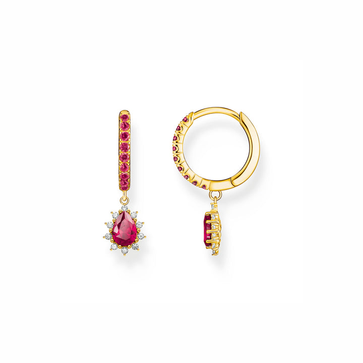 Thomas Sabo Creolen mit Anhänger Vintage Romance vergoldet - CR748-995-10