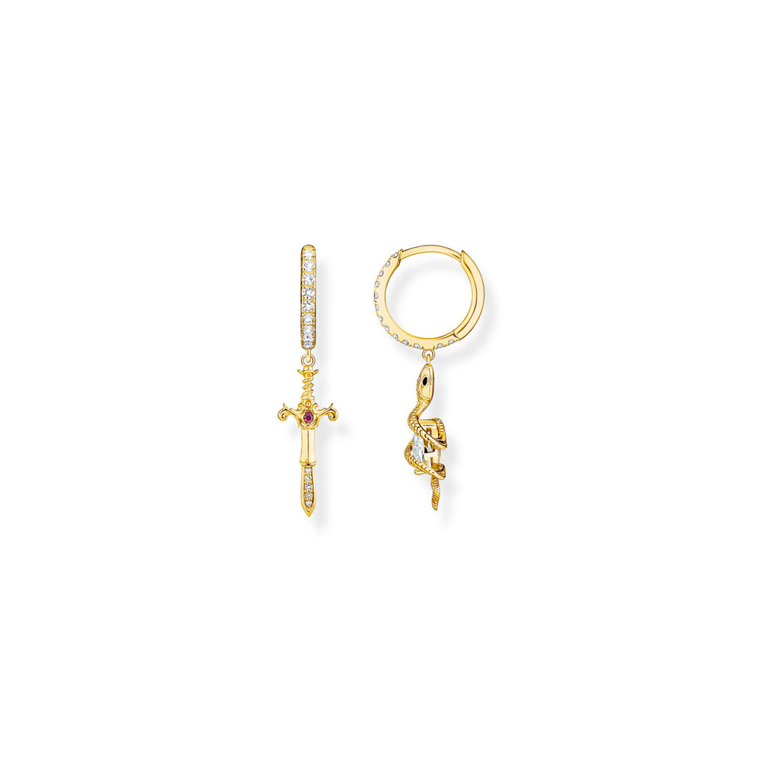 Thomas Sabo Creolen mit Anhänger Tempting Romance vergoldet - CR750-995-7
