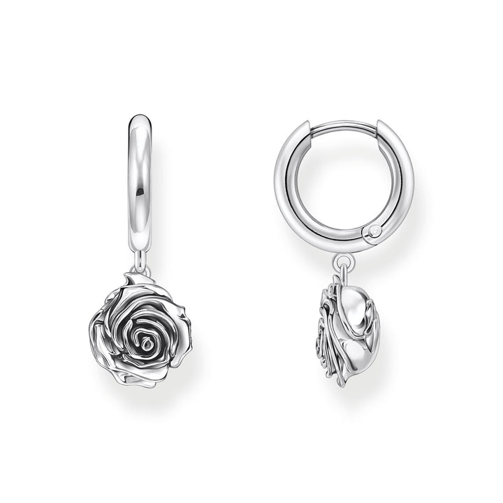 Thomas Sabo Créoles Midnight Rose Argent - CR757-637-21